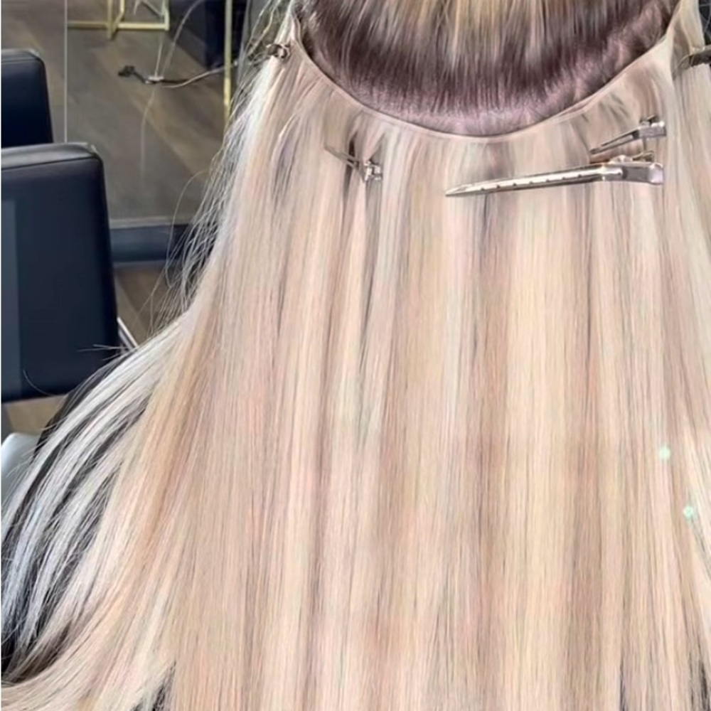 Elegant Light Blonde Hair Extensions - Picture 2 of 5
